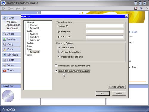 Roxio Easy Media Creator 9