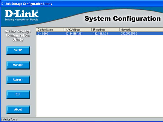 D-Link DNS-300 web-