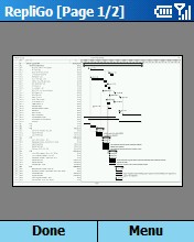 RepliGo Viewer, �������� ��������� Microsoft Project