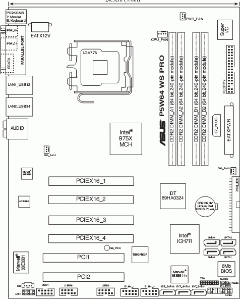 ����� ��������� �� ����� ASUS P5W64-WS Pro