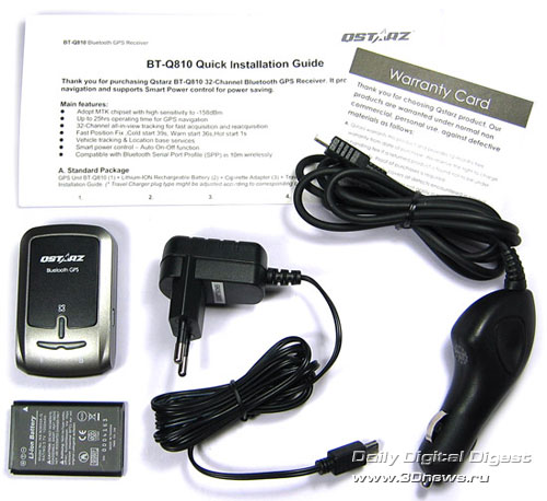 Bluetooth GPS-������� Qstarz BT-Q810