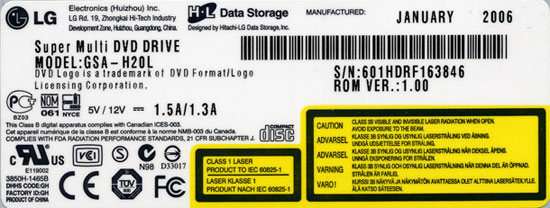������  LG GSA-H20L