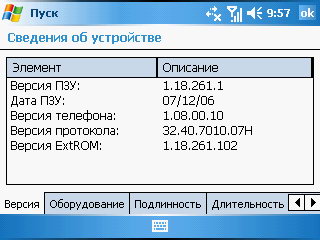 HTC TyTN, ��������� ����������