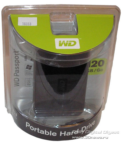 Western Digital Passport™ Portable 120 Gb USB 2.0 Drive