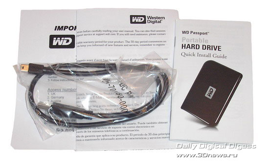 Western Digital Passport� Portable 120 Gb USB 2.0 Drive