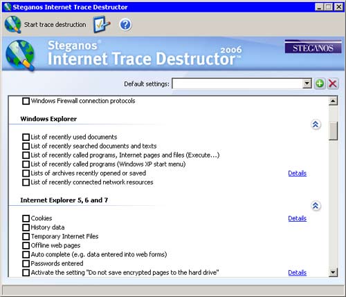 Internet Trace Destructor