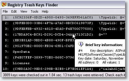 registrytrashkeysfinders