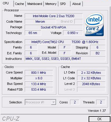 Fujitsu-Siemens AMILO Pi-1505 � Core 2 Duo T5200