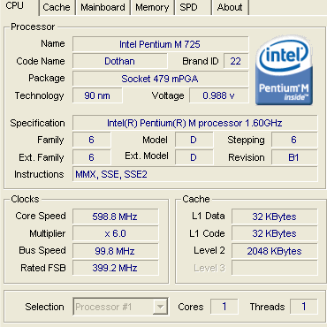 Dell Latitude 120L � Pentium M