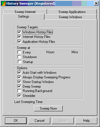 History Sweeper 2.77: �������� ��������� ������