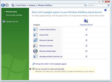 Gadgets Windows Vista
