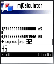 mjCalculator, ���� ���������
