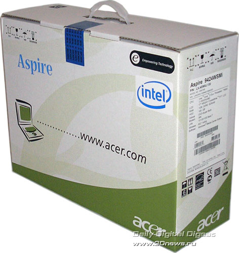 Acer Aspire 9424WSMi  - основная коробка