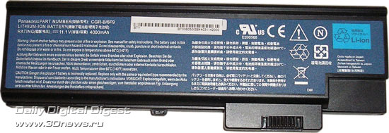 Acer Aspire 9424WSMi  - аккумулятор