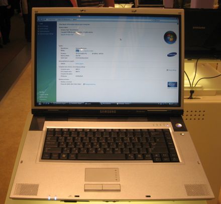 CeBIT'07: мощный игровой ноутбук Samsung M60