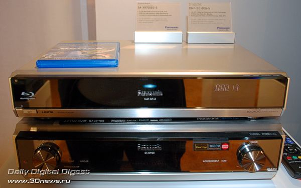 Blue-Ray плеер Panasonic BD-10EG в комплекте с ресивером