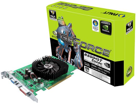 Palit GeForce 8500GT Sonic: разогнанное ядро и память DDR3