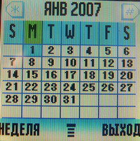 Календарь Motorola W 205