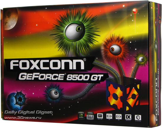 Foxconn 8500GT лицевая сторона коробки