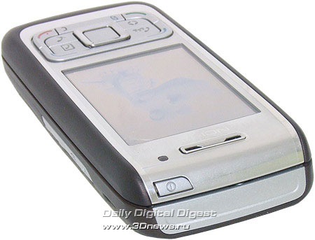 Nokia E65. Вид сверху