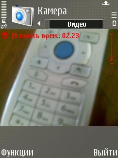 Nokia E65. Режим видео