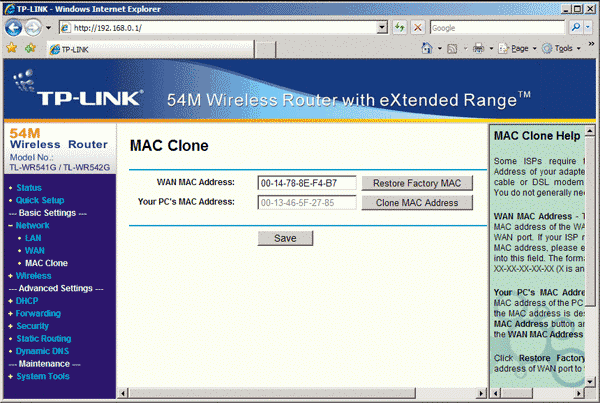 TP-Link TL-WR542G: ��������� ���-������
