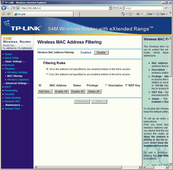 TP-Link TL-WR542G: ���������� ���-�������