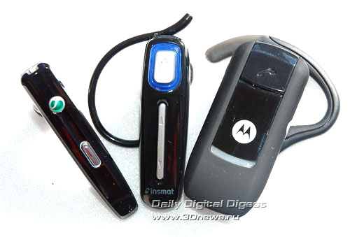   - Motorola H3, Insmat TP1  Sony Ericsson HBH-IV835