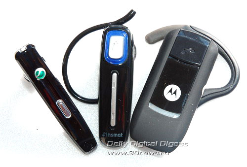 три новинки - Motorola H3, Insmat TP1 и Sony Ericsson HBH-IV835