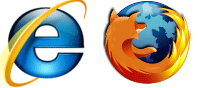 Логитипы IE и Firefox