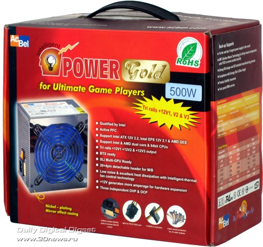  AcBel Power Gold PS/2 500W