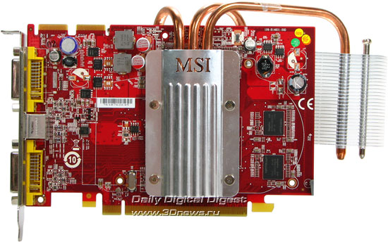 MSI HD2600XT DDR3 512 Мб Silent вид спереди
