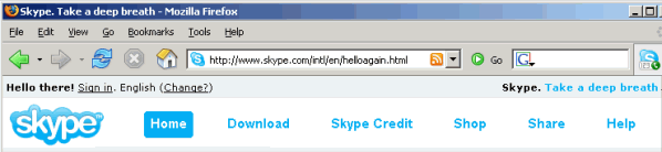 Skype. Take a deep breath