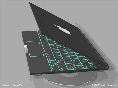 Фото концепта субноутбука MacBook lite