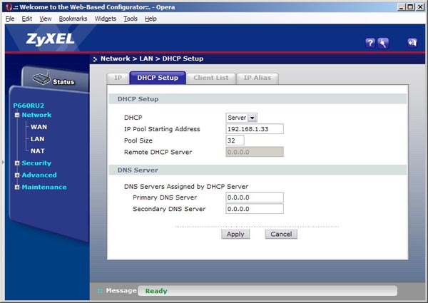 ��������� DHCP