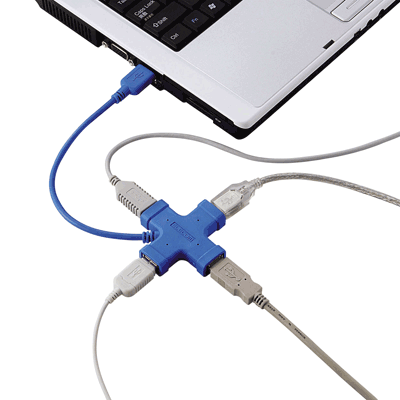 Цветные и практичные USB-хабы Elecom
