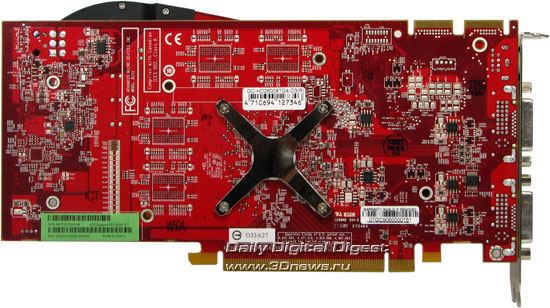 GeCube HD2600XT GDDR4 вид сзади