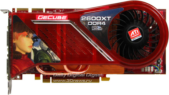 GeCube HD2600XT GDDR4 вид спереди