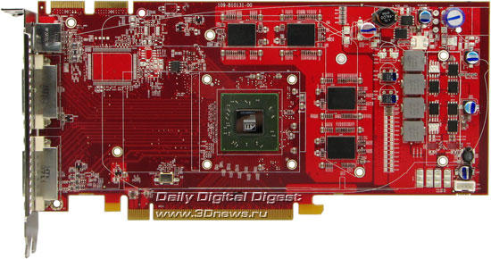 GeCube HD2600XT GDDR4 вид спереди без кулера