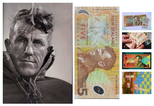 Sir Edmund Hilary - деньги - реклама