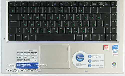 Asus A8Sr. Клавиатура