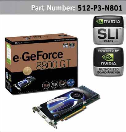 EVGA e-GeForce 8800 GT 512MB