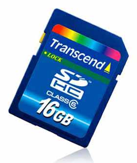 Transcend 16GB Class 6 SDHC Card