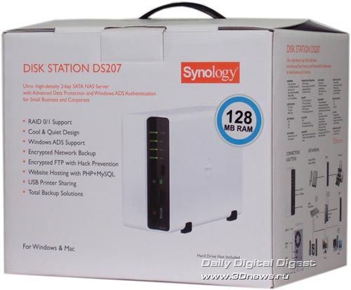 Упаковка Synology Disk Station DS207