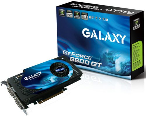 Galaxy GeForce 8800 GT at box