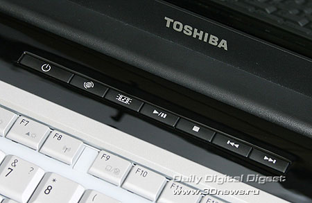 Toshiba Satellite P200-14o. Дополнительные клавиши