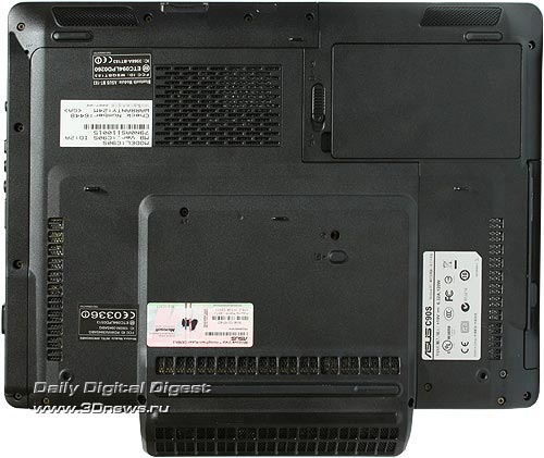 ASUS C90S. Вид снизу