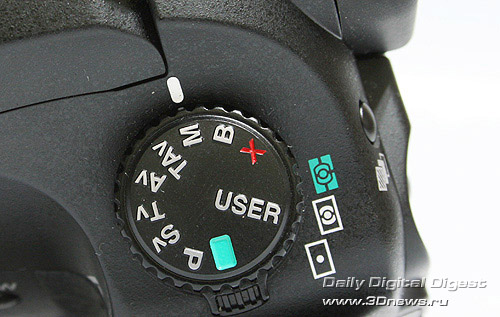 Pentax K10D. Колёсико выбора режимов
