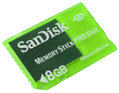 SanDisk 8GB Gaming Memory Stick PRO Duo