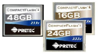Pretec New CompactFlash Cards